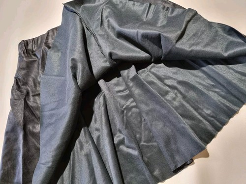 NEW Boohoo LUA LEATHER LOOK FULL SKATER SKIRT Black Size 16 - Picture 12 of 14