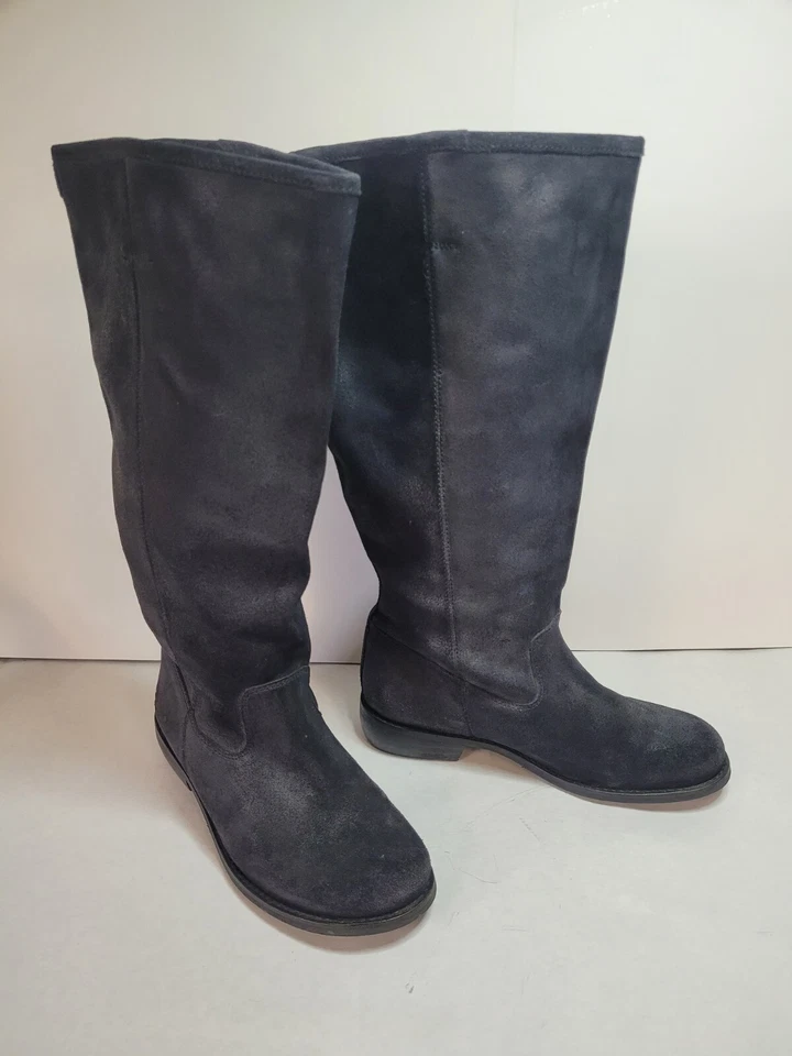 Botas de montar altas de cuero Kickers negras para mujer talla 9 EE. UU. Foto 2 de 4