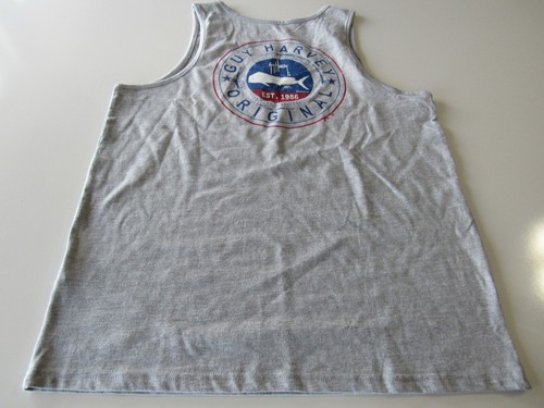 Mens Guy Harvey 100% Cotton Gray Tank Top Medium Nwt - Picture 4 of 5