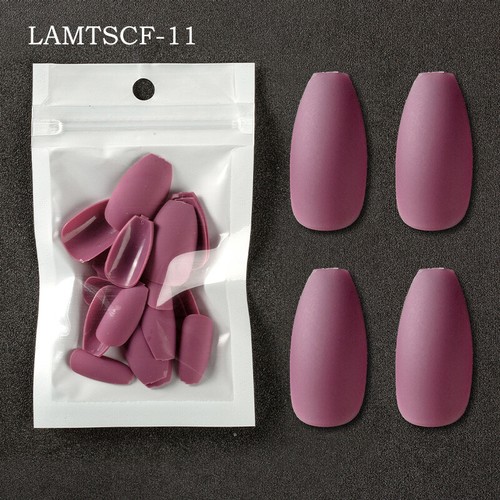 240/100pcs Fake False Nails Tips Full Cover Long Coffin Ballerina Art Manicure - Picture 123 of 148