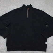 Frye and Co Sweatshirt Adult 2XL XXL Black 1/4 Zip L/S Pullover Sweatshirt q zip