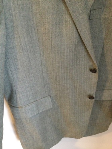 Ralph lauren Blazer Mens 46R Wool Classic LRL Gray Herringbone - Picture 2 of 8