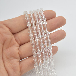 FACETED Cube Beads - 15" Strand, for Jewellery Making, 3.5mm-4.5mm - Picture 13 of 58