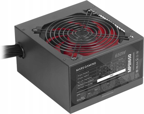 Mars Gaming MPIII650 650 W ATX power supply