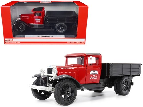 MOTOR CITY CLASSICS COCA COLA 1931 FORD MODEL AA PICK UP TRUCK 1/24 RED 424022 - Picture 4 of 4