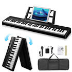 Gep-204 61 Key Folding Piano Semi Weighted Keyboard Bluetooth Digital Piano