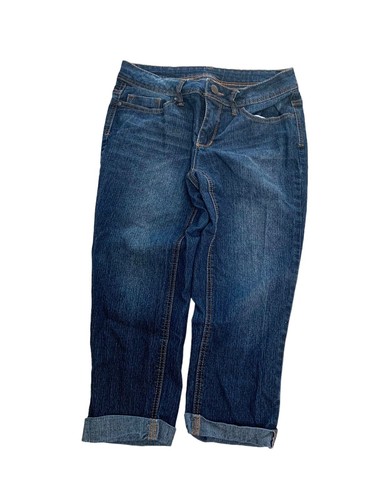 Faded Glory Jeans Kids Youth Sz 6 Pants Blue Cuff P8 - Picture 2 of 5