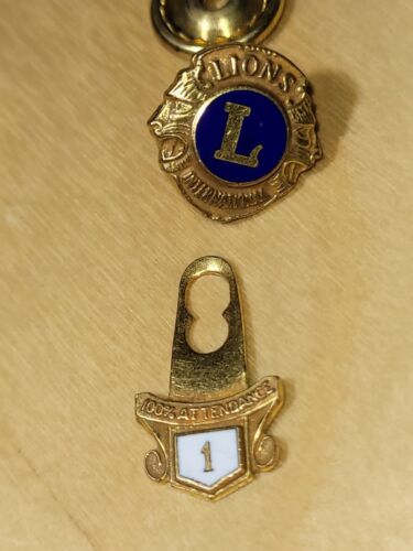 Lions Club Int'l Official Membership + 1 yr attendance + 1967 Golden Anniv PINS - Picture 2 of 6