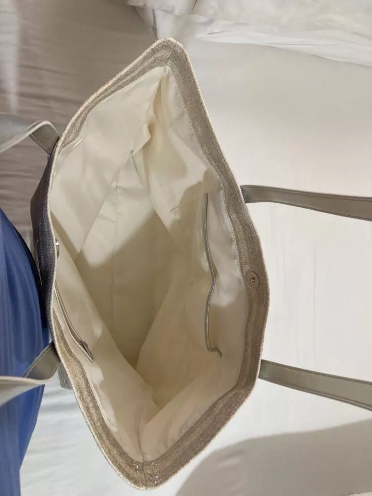 Marks and shop spencer silver bag