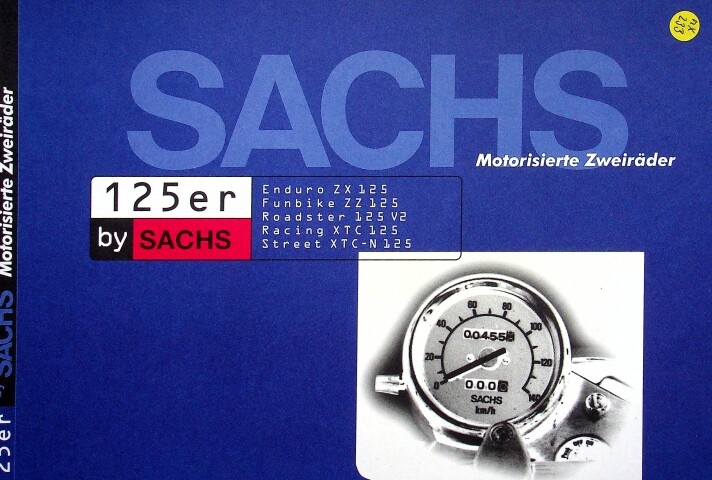 その他 K.M 283140) Sachs ZX ZZ Roadster Racing Street 125 Prospekt 09