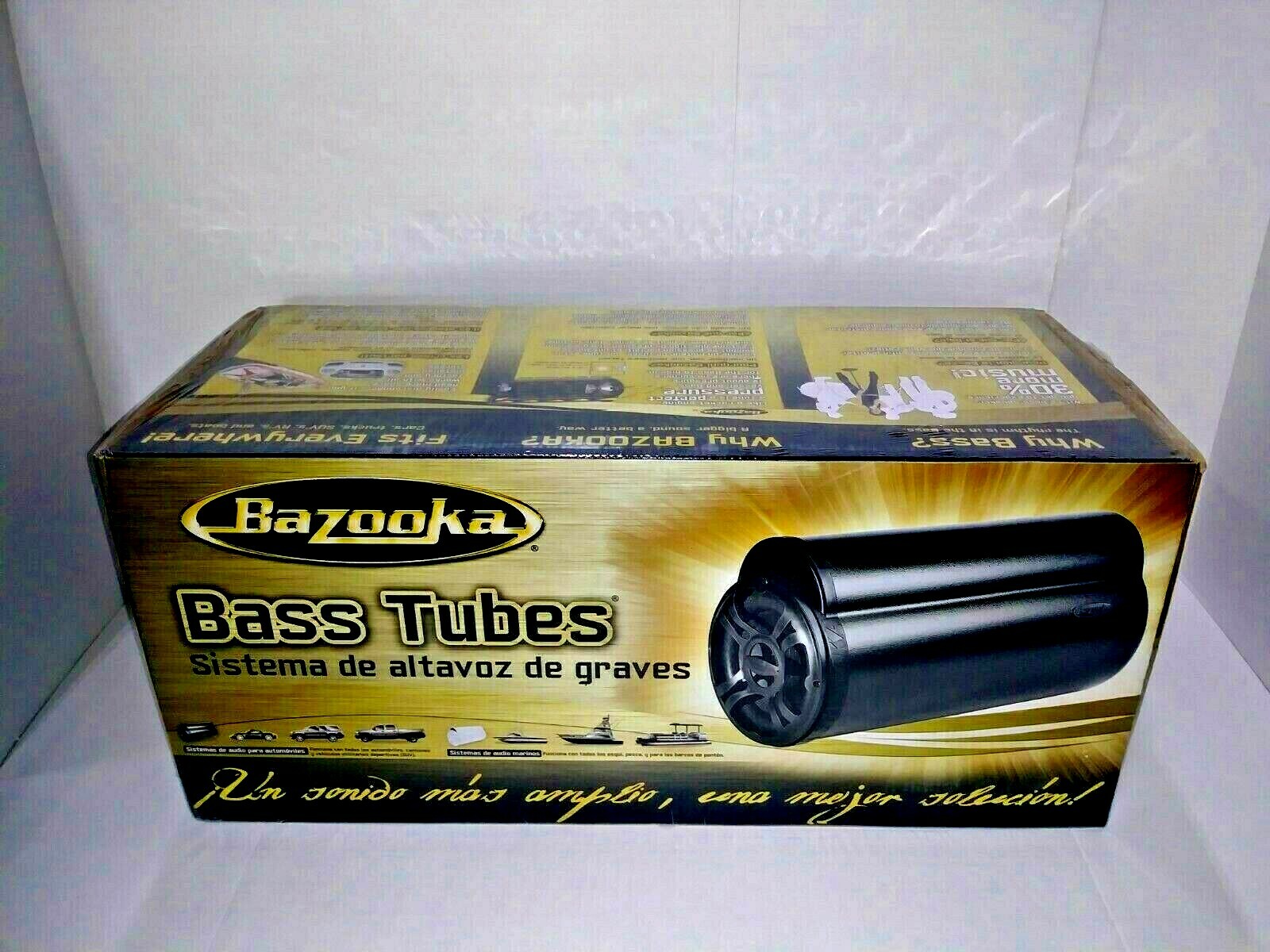 Bazooka BTA8100 BT Series 8-Inch 100-Watt Amplified Bass Tubes /& Free Universal Mounting Bracket
