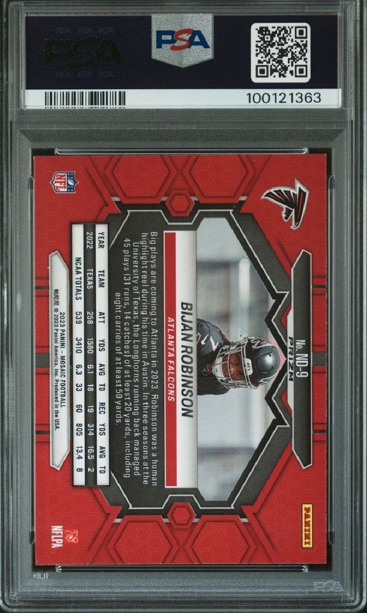 2023 Panini Mosaic - Nfl Debut Bijan Robinson #ND-9 Reactive