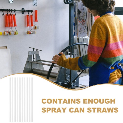 10 Pezzi Cannucce Bidone Spray Ricambio Tubo Aerosol per Lattine Spruzzatore Trasparente - Foto 2 di 12