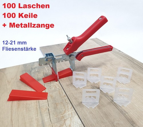 Fliesen Nivelliersystem 1; 1,5; 2; 3 mm für Fliesenstärken von 12-21 mm Laschen - Picture 65 of 109