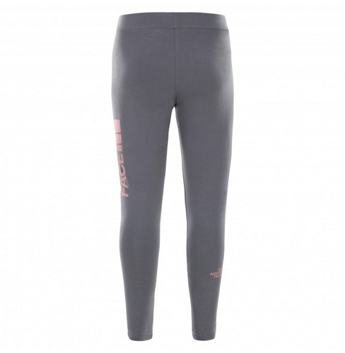 THE NORTH FACE GIRL'S KIDS BIG LOGO LEGGINGS NF0A3VEH1741 GREY XL - Picture 3 of 5