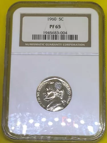 1960  Jefferson Nickel NGC Proof PF65