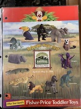 1998 McDonalds Animal Kingdom MIP Set -bonus Rare Tortoise Included- Set Of 13