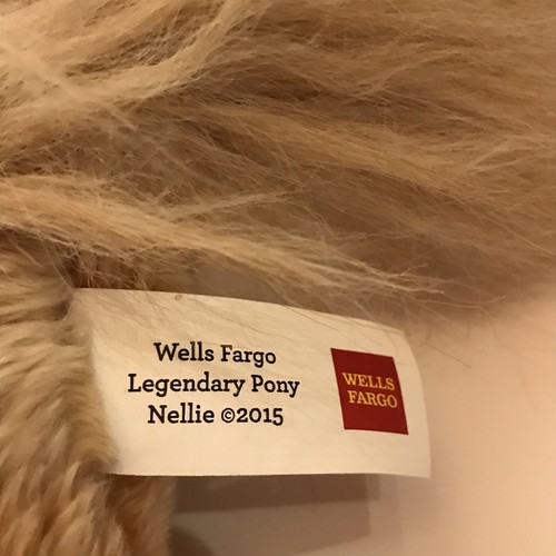 WELLS FARGO Legendary Pony Horse Plush 14" NELLIE 2015 Blue Blanket Mascot Toy - Picture 3 of 12