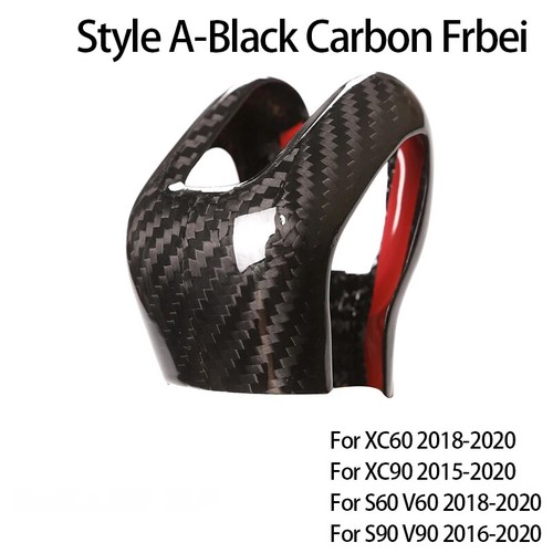 Real Carbon Fiber Gear Shift Knob Head Cover for Volvo XC60 XC90 S60 V6 V90 V40 - Picture 7 of 28
