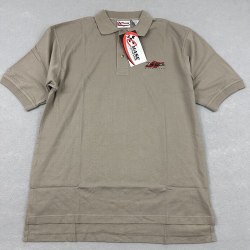 Dale Earnhardt Jr. Polo Shirt Men Medium Brown Solid Budweiser Chase Authentics - Picture 1 of 7