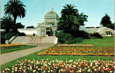 #ad #ad Conservatory Golden Gate Park San Francisco California CA Kew Gardens Postcard $4.49