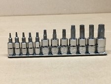 Snap-On 12pc Torx Bit Socket Set - 1/4" & 3/8" Drive - 212EFTXY - Good Used