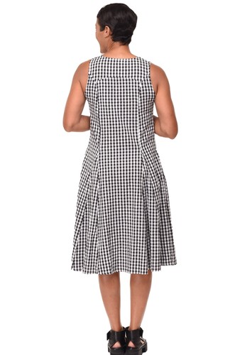 Vestido de amapola Tulip Clothing en cuadros grandes Indy - Imagen 3 de 3