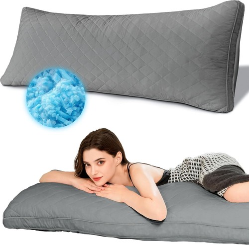 Memory Foam Body Pillow, Full Large Body Pillows for Adults, Firm & Fluffy Lo... - Picture 2 of 7