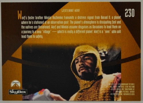 1995 SkyBox Star Trek Next Generation Trading Cards 214 - 231 Season 3 You Pick - Picture 36 of 38