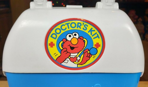 Vintage 1998 ๐ฅ Elmo Big Bird Doctor's Kit Tyco **BOX ONLY** Sesame Street NICE - Picture 6 of 12