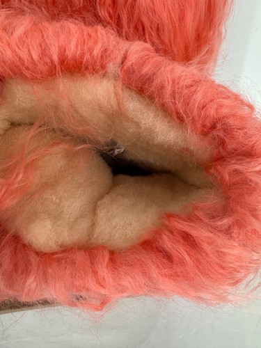 Bearpaw Boo Light Raspberry Pink Curly Lamb Fur Shearling Wool Lined Boots Sz 9 - Picture 7 of 14