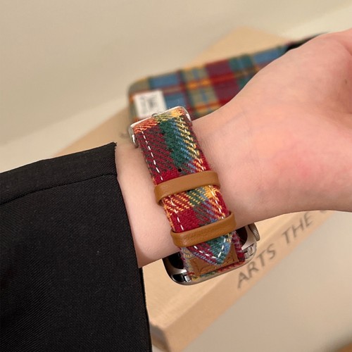 Correa de cuero retro colorida correa clásica para iWatch Series 10 5 1 SE Ultra - Imagen 9 de 19