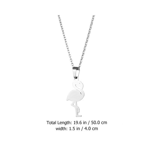 Tropical Necklace Bird Pendant Chain Pendant Necklace Statement Necklace - Picture 4 of 12