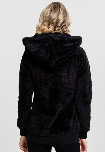 URBAN CLASSICS Maglia Felpa lunga donna peluche Ladies Long Teddy Hoody - Imagen 2 de 15