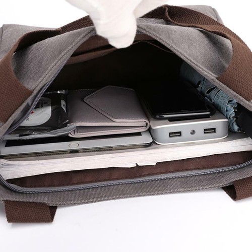 Hochwertige Canvas-Damentasche Beuteltaschen Handtasche Damen Reise Schultertasche UK - Bild 9 von 14