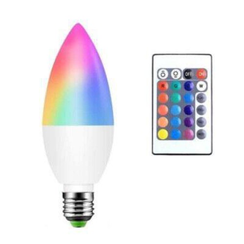 Candle LED Bulb Smart RGB Light Bulbs Remote Dimmable E12/E14/E26/E27/B22 - Picture 12 of 14