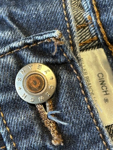 Cinch Men's Silver Label Straight Leg Denim Jeans 38X30 MB98034002 - Picture 7 of 13