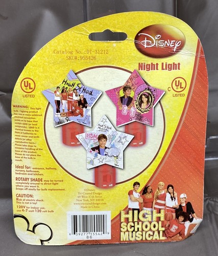 2 luces nocturnas musicales de Disney High School - Imagen 4 de 9