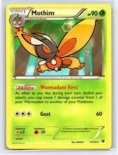 2016 Pokemon TCG - Fates Collide - Mothim Regular Rare 4/124