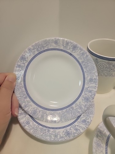 Set 6 Corelle Coordinates Tapestry 4" Stoneware Coffee Mugs/Cups & Saucers - Picture 10 of 11