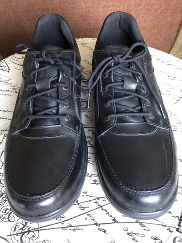 Dunham Men's Midland Oxford Shoes 14 D Black Leather Waterproof Slip-Resistant - Picture 2 of 12