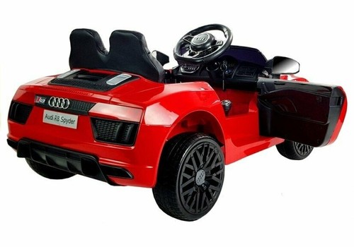 Audi R8 Spyder Kinder Auto Kinder Elektroauto Kinderfahrzeug 12V USB Rot - Bild 4 von 5