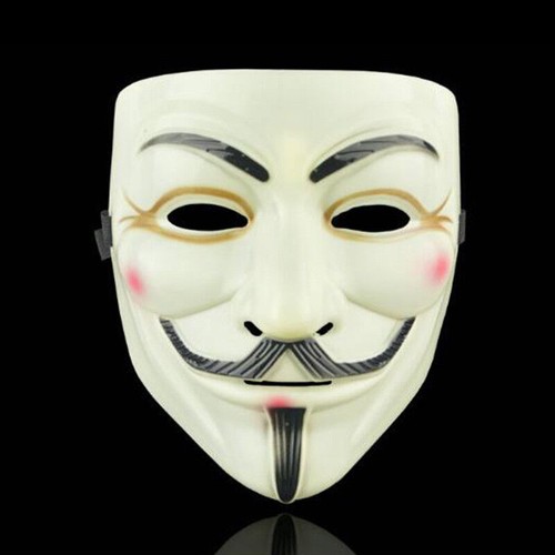 2 Loch V Wie Vendetta Maske Anonymous Maske Fasching Karneval Cosplay Masken~ - Bild 5 von 17