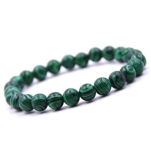 10MM Malachite Bracelets for Women Men Natural Stone Beaded Bracelets Jewelry - Picture 7 of 53
