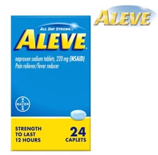 ALEVE NAPROXEN SODIUM PAIN RELIEVER 24 COUNT