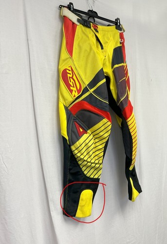 MSR Maxair Air Off-Road MX Motocross Pants Yellow/Red Mens 30 *DISPLAY* - Picture 5 of 5
