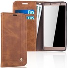 Sony Xperia XZ2 Compact Etui na telefon komórkowy Ochrona Pokrowiec Case Flip Cover Wallet Brązowe