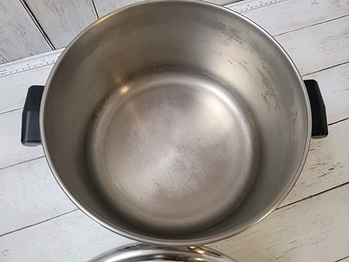 Vintage Farberware 8 Quart Stock Pot with Lid Aluminum Clad/Stainless Steel - Picture 7 of 9