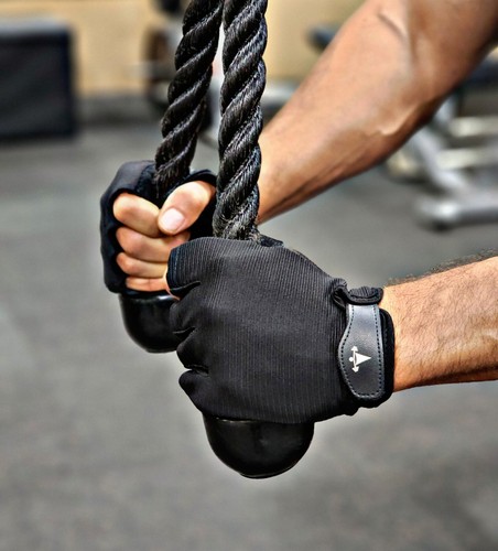 Women Men Half Finger Workout Gym Gloves Sport Weight Lifting Exercise Fitness - Picture 5 of 10