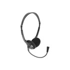 AV Link Lightweight Stereo Adjustable Headset with Boom Microphone 3.5mm Jack